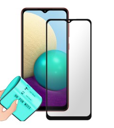 Защитное стекло 5D Ceramic для Samsung Galaxy A02 / A12 Black