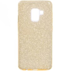 Силикон Glitter Samsung Galaxy A8 Plus (2018) A730 (Золотой)