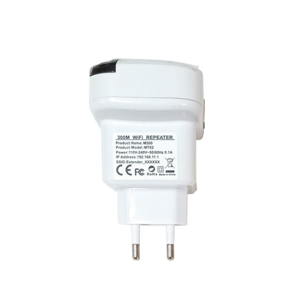 Ретранслятор-усилитель сигнала репитер WiFi MT02 300mbps (Белый)