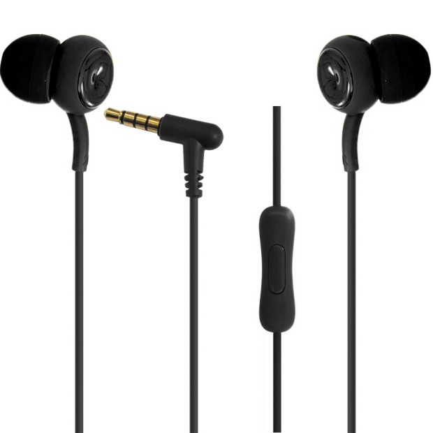 Провідні навушники-гарнітура вакуумні Remax RM-510 (Чорний)