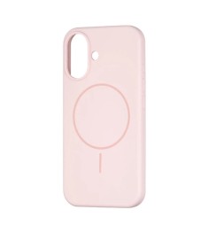 Силіконовий Original Round Case з MagSafe Apple iPhone 16 (76) Chalk Pink