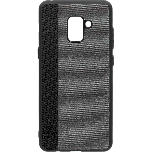 Силикон Inavi Samsung A8 Plus (2018) A730 (черный)