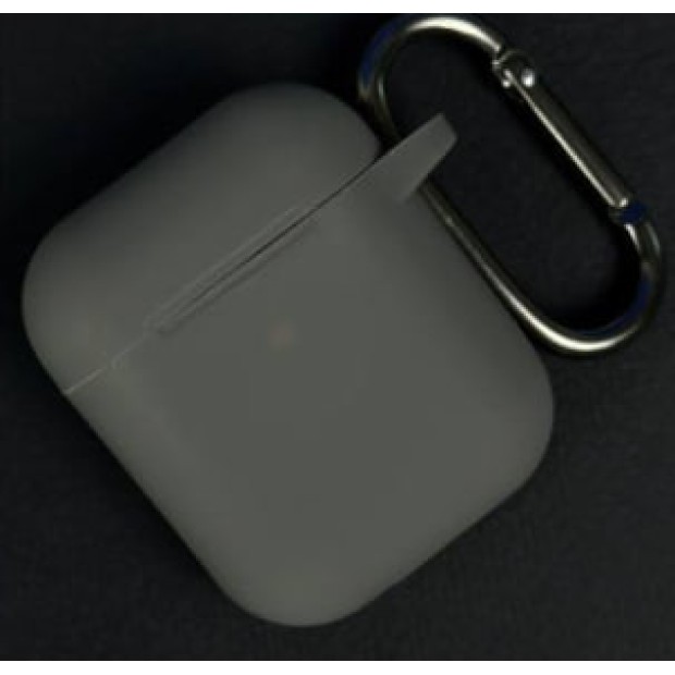 Чохол для навушників Full Silicone Case Apple AirPods Pro 2 (19) Темно-сірий