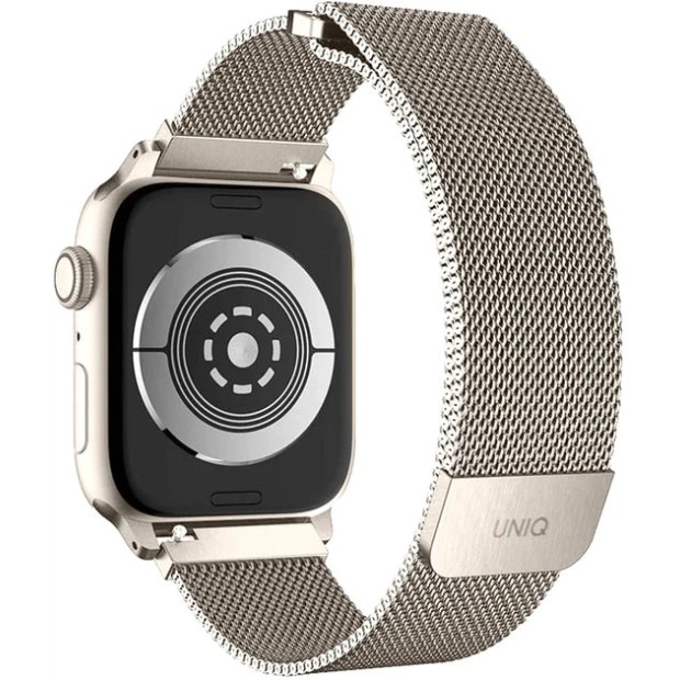 Ремінець Apple Watch UNIQ Dante Milanese Loop Magnetic 38  /  40  /  41 mm (Starlight)