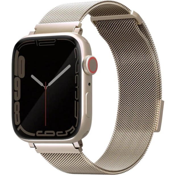 Ремінець Apple Watch UNIQ Dante Milanese Loop Magnetic 38  /  40  /  41 mm (Starlight)