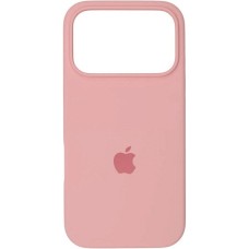 Силіконовий оригінальний чохол круглої форми для Apple iPhone 17 Pro Max (76) рожевий крейдяний