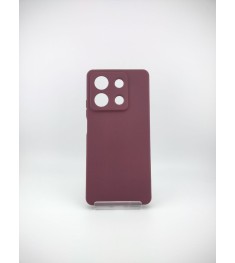 Силіконова накладка Original Xiaomi Redmi Note 13 5G (ShutCam) (Бордовий)