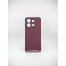 Силіконова накладка Original Xiaomi Redmi Note 13 5G (ShutCam) (Бордовий)