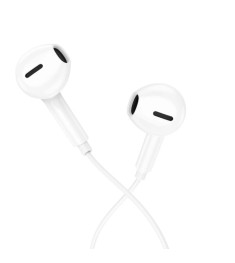 Проводные наушники-гарнитура вкладыши Borofone BM71 (Белый)