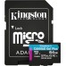 Карта памяти Kingston Canvas Go Plus MicroSDXC 64Gb (UHS-1/U3) (Class 10) (A2) + SD Adapter (SDCG3)