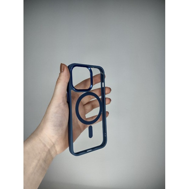 Чохол Totu Clear Magsafe для Apple iPhone 13 Pro (Темно-синій)