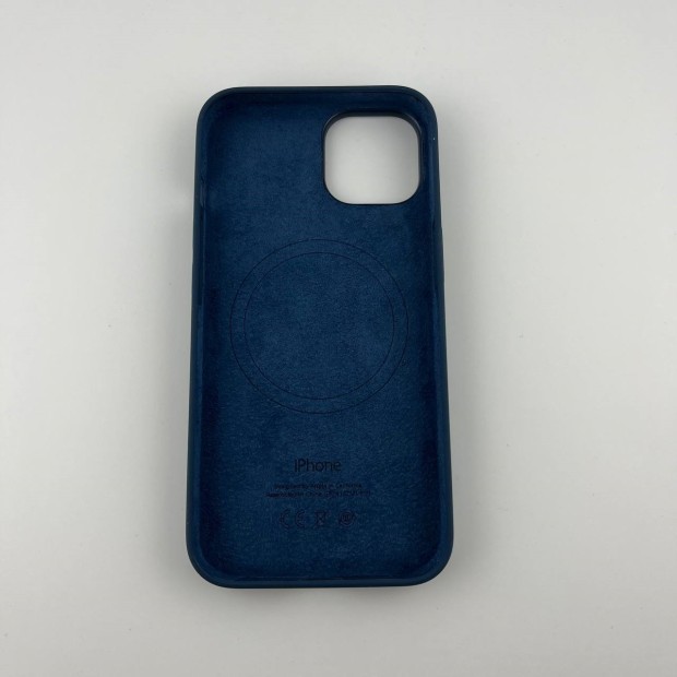 Чехол Silicone Case with MagSafe Apple iPhone 14 (Storm Blue)