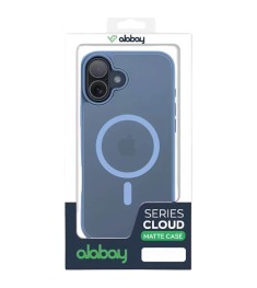 Силіконовий чохол Alabay Cloud Matte для Apple iPhone 16 (Світло-блакитний)