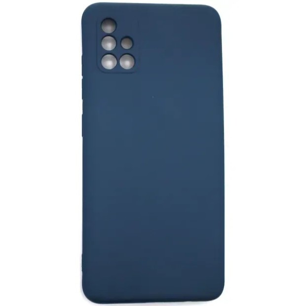 Силікон оригінальний Samsung Galaxy A51 (ShutCam) (Темно-синій)