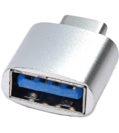OTG-переходник XoKo AC-035 (USB - Type-C) (Серый) XK-AC035-SL