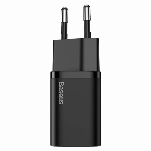 Baseus Super Si Quick Charger 20W PD QC EU (1Type-C) (Black) CCSUP-B01