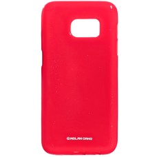 Силіконовий чохол Molan Shining для Samsung S7 (Світло-червоний)