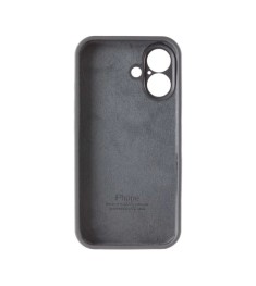 Силіконовий чохол Original RoundCam для Apple iPhone 16 (19), темно-сірий.