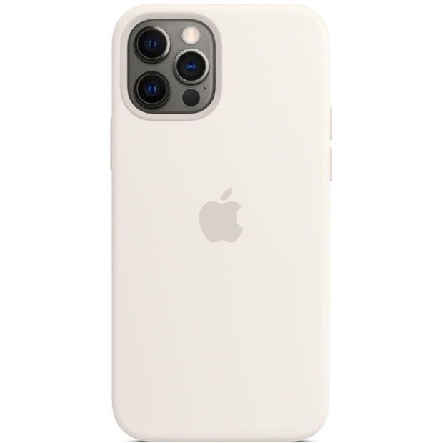 Силикон Original RoundCam Case Apple iPhone 12 Pro Max (41) Hard White