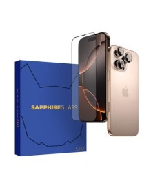 Захисне скло iLera Sapphire Ultra+ Glass Apple iPhone 16 Pro Max (Чорний) iLSPDL..