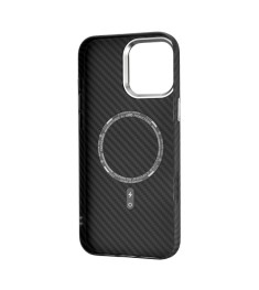 Чохол-накладка Carbon2 MagSafe для Apple iPhone 16 Pro Max (Чорний)