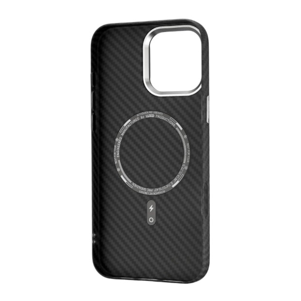 Чохол-накладка Carbon2 MagSafe для Apple iPhone 16 Pro Max (Чорний)