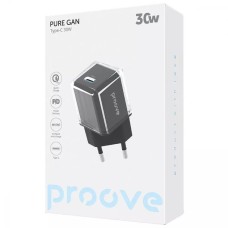СЗУ-адаптер Proove Pure GaN 30W (1Type-C) (Black) WCPU30012201