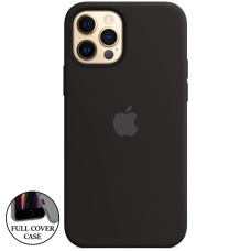 Силіконовий чохол Original Round для Apple iPhone 12  /  12 Pro (07) Чорний