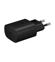 Адаптер СЗУ Samsung EP-TA800XBEGRU 25W (1Type-C) + кабель Type-C - Type-C (Чорни..