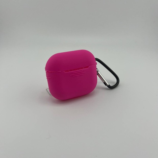 Чохол для навушників Full Silicone Case Apple AirPods 3 (60) Фуксія