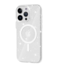Накладка Blueo Crystal Pro Drop Resistance MagSafe Apple iPhone 16 (Glitter Tran..