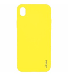 Силикон iNavi Color iPhone XR (желтый)
