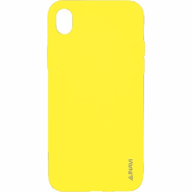 Силіконова iNavi Color для iPhone XR (жовтий)