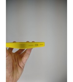 Силіконовий оригінальний квадратний чохол RoundCam для Apple iPhone 11 (13) Жовт..