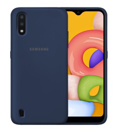 Темно-синій силіконовий чохол Original 360 Case для Samsung Galaxy A01 (2020)