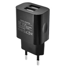 Power adapter Profit 2USB 2A + Lightning cable (Black) (Discounted) (Category 2)