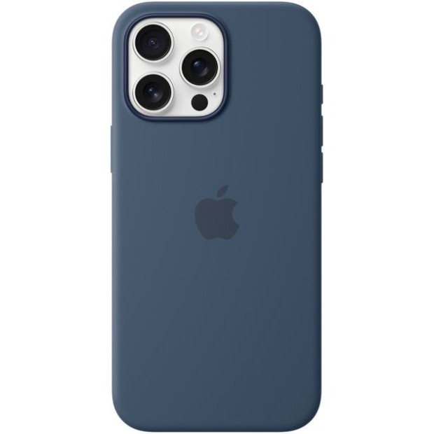 Чохол Silicone Case with MagSafe для Apple iPhone 16 Pro Max (денім)