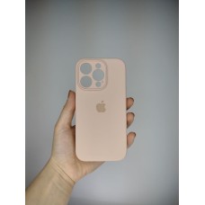 Силіконовий чохол Original RoundCam для Apple iPhone 14 Pro (08) рожевий пісок