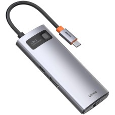 Переходник USB HUB Baseus Baseus Metal Gleam 6-in-1 (Type-C) (Серый) CAHUB-CW0G