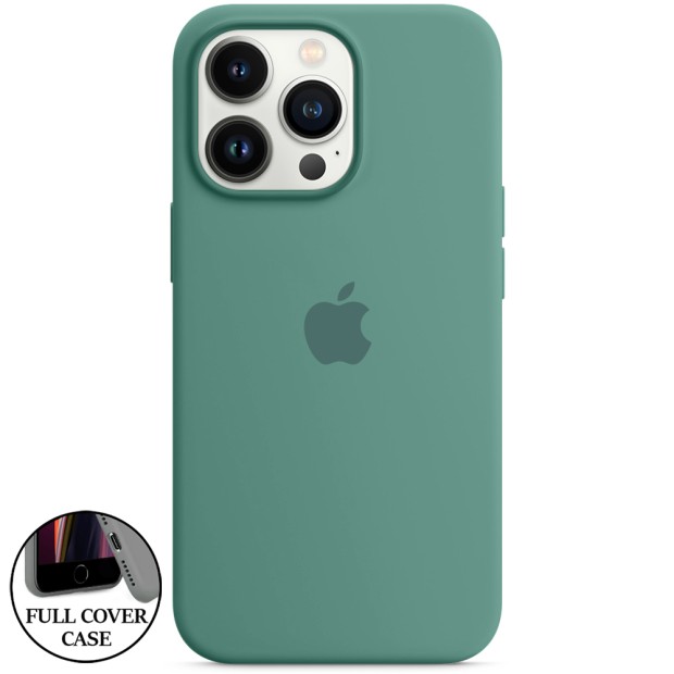 Силикон Original Round Case Apple iPhone 13 Pro (55) Blackish Green