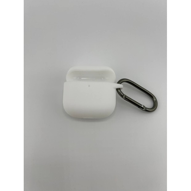 Чохол для навушників Full Silicone Case Apple AirPods 4 (06) Білий