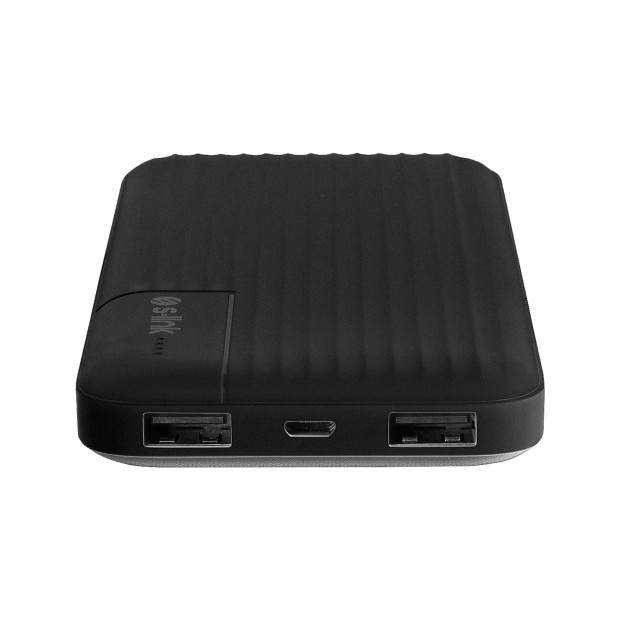 Внешний аккумулятор PowerBank S-link Light 10000mAh 2USB + 10LED (Black)
