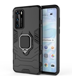 Броньований чохол Ring Armor Case для Huawei P40 (Чорний)