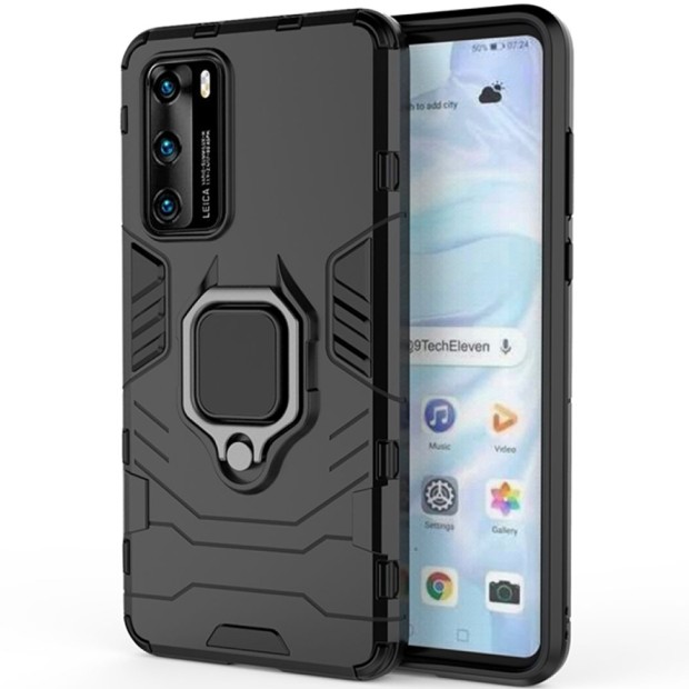 Бронь-чехол Ring Armor Case Huawei P40 (Чёрный)