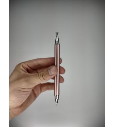 Ручка-стилус двусторонняя (Розовое золото)