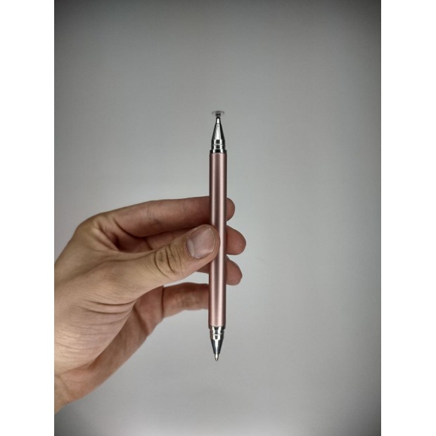 Ручка-стилус двусторонняя (Розовое золото)