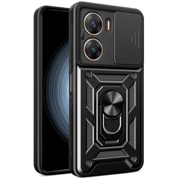 Бронь-чохол Ring Serge Armor Case Xiaomi Poco X7 Pro (ShutCam) (Чорний)