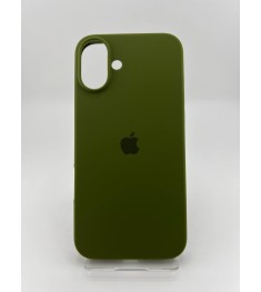 Силіконовий оригінальний чохол для Apple iPhone 16 Plus (46) Глибокий Зелений
