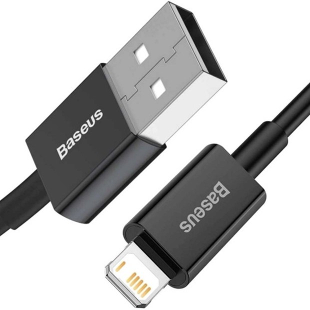 USB-кабель Baseus Superior 2.4A (1m) (Lightning) (Чёрный) CALYS-A01