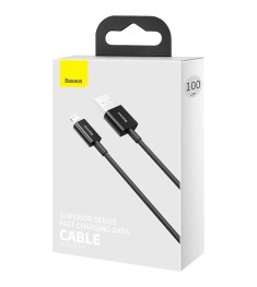 USB-кабель Baseus Superior 2.4A (1m) (Lightning) (Чёрный) CALYS-A01